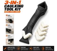 ATEK 3 In 1 Silicone Sealant Remover Tool Kit With Finishing Scraper And Caulking Mould Removal Tools For Kitchen And Bathroom Tiling