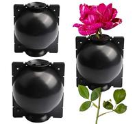 ATEK 3 Pcs Plant Root Growing Box, Air Layering Propagation Ball, Secure Locks, Reusable Tree Rooting Grafting Tools for Cutting & Grafting, Garden Plant Growth Promoter