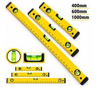 Atek 3 Piece Aluminium Spirit Level Set 400mm 600mm 1000mm Builders Diy