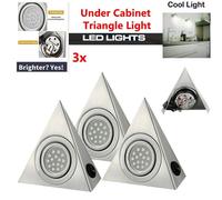 ATEK 3Pack Under Cabinet Lights, LED Motion Sensor Lights Indoor, Dimmable Under Cupboard Kitchen Lights, Stick on Magnetic Wardrobe in Silver Atek Silver
