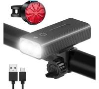 ATEK 4500 Lumen Bike Light Set Usb Rechargeable Front And Rear Lights Super Bright Led Bicycle Headlight And Taillight