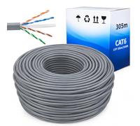 ATEK Cat 6 Ethernet Cable, 305m Ethernet Cable, 1Gbps, 250 MHz, ADSL AWG24 | UTP CCA, Internet Cable, Waterproof, RJ45 Compatibility, LAN Ethernet Network Cable