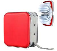 ATEK CD/DVD Wallet, Portable 40 Disc Folder Capacity CD/Blu-ray Holder Case Disc Binder CD Case Car Storage Organizer Hard Plastic Protective Disc Bag Scratch Resistant Dust Protection for Car Office