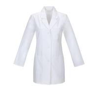 ATEK Lab Coat, Unisex Cotton Polyester Medical Coat with Long-sleeved and 3 Pocket Storage Durable Comfortable Non-Shrinking Laboratory Jacket