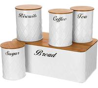 ATEK Large Bread Bin With Lid For Kitchen Countertop, Bread Box Storage Container For Fresh Bread, Cakes, And Baked Goods