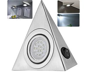 ATEK LED Under Cabinet Triangle Lights, Warm White Cupboard Spot Lights