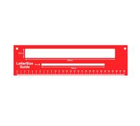 ATEK Mail Size Guide Ruler Royal Mail PIP Letter Size Guide for Accurate Postage Measurement Parcel PPI Mailing Tool with Ruler for Post Office Home and Business