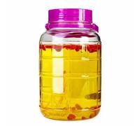 ATEK Pickling Jars,10 Liter Clear Storage jars with Airtight Lid and Handle