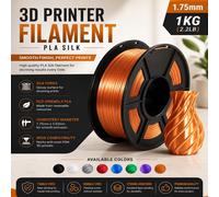 Atek Pla 3D Printer Filament 1.75mm 1Kg Copper Spool Low Warp Fdm Printing