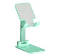 ATEK Portable Mobile Phone Holder - Adjustable Cell Phone Stand with Weighted Base - Foldable Smartphone Stand Compatible for ALL Smart Phone, iPad, Kindle (Green)
