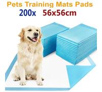 ATEK Puppy Dog Training Pads Large Size Pack Of 200 56 X 56Cm Super Absorbent Leak Proof Quick Dry Anti Slip Potty Toilet Animal Mat