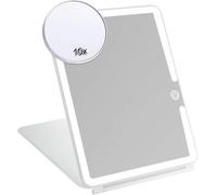 ATEK Rechargeable LED Makeup Mirror with Lights and 10x Detachable Mirror