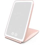ATEK Rechargeable Travel Makeup Mirror with LED Lights & 3 Colour Modes