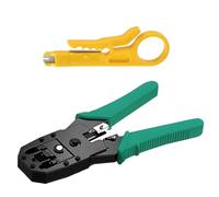 ATEK RJ45 Crimping Tool for Ethernet Cables, CAT5E - CAT6 RJ45 Ethernet Crimping Tool Kit Multifunctional Ethernet Cable Crimper for Cutting - Crimping - Striping Home, Office & IT Installation