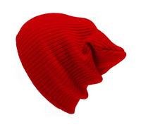 ATEK Slouchy Beanie Winter Hat - Comfortable Stretchy Women Beanie Hat-Slouch Beanie Perfect for Casual and Outdoor Wear (UK, Alpha, One Size, Red)