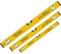 Atek Spirit Level, 3Pcs High Accuracy Spirit Level Set Lightweight Diy Builder 400, 600, 1000mm, Aluminum Alloy Level Set