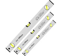 ATEK Spirit Level Set 3 Pcs High Accuracy Spirit Level Lightweight 400 600 And 1000mm Diy Build 3 Bubble Level