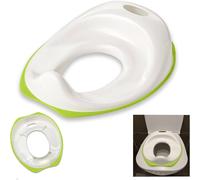ATEK Toddler Toilet Seat Potty Training Non-Slip Fits Round & Oval Toilets in White Atek White