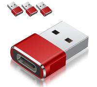 ATEK USB to USB C Adapter 3 Pack, USB C Male to USB Female 3.0 OTG Adapter for Fast Charging & Data Sync, High Speed Data Transfer Type C Converter for iPhone16 15 Series, iPad Air 6, & Galaxy S21 S20