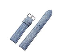 Ateldooly Vintage Nylon Watch Band Canvas Nylon Watch Straps Men Women Bracelet Wristbelt, Light Blue, 16mm