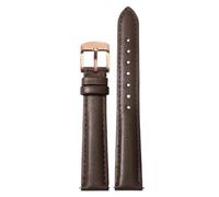 Ateldooly Watchband Women Leather Quick Release Watch Strap 12mm 14mm 15mm 16mm 18mm Bracelet, Brown Rose Gold, 16mm