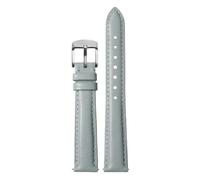Ateldooly Watchband Women Leather Quick Release Watch Strap 12mm 14mm 15mm 16mm 18mm Bracelet, Gray Silver, 15mm