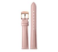 Ateldooly Watchband Women Leather Quick Release Watch Strap 12mm 14mm 15mm 16mm 18mm Bracelet, Light Pink Rose Gold, 14mm