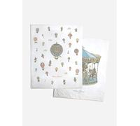 Atelier Choux Baby Reversible Hot Air Balloons / Carousel Quilt in Blue (130cm) - Blue - One size