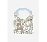 Atelier Choux Baby Satin Paris Bib in Blue - Blue - One size