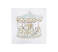 Atelier Choux Carousel-print blanket - Neutrals One Size