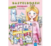 ATELIER COLOR Fairy House Paper Toy Craft Kit for Girls Age 6+, Unicorn Theme, DIY 3D Paper Model with Furniture & Dress-up Clothes