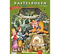 ATELIER COLOR Hansel & Gretel Grimm gingerbread house crafts for kids age 6+ DIY Christmas deco papertoys witch in the fairytale forest 3D paper model kit