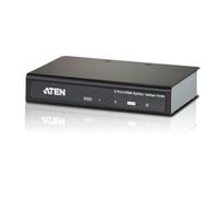 ATEN 2-Port HDMI Audio/Video Splitter 4Kx2K HDMI 2x HDMI 1 x HDMI Type A Female (Black) 4096 x 2160 pixels Black Metal