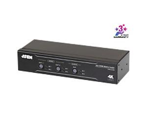 ATEN 2 x 2 True 4K HDMI Matrix Switch with Audio De-Embedder