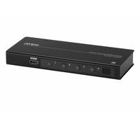 ATEN True 4K HDMI Switch 4 Port VS481C, HDMI 2.0(3D, Deep Color, 4K); HDCP 2.2 compliant | 4k x 2k @ 60 Hz (4:4:4) | bi-directional RS-232 serial port UK | #1 KVM Market Leader, black