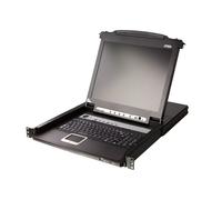 ATEN CL5708M 17" LCD KVM Switch 8-Port Slideaway Rackmount Console 1U Daisy-Chai