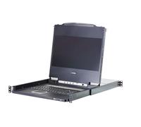 ATEN CL5708MW (D) 43 cm Wide LCD KVM Switch, USB-PS/2, VGA, 8 Port, Keyboard Layout DE