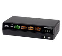 ATEN CS1144DPH4C 4-Port USB 5K DP/HDMI, Dual Screen Universal Secure KVM Switch with Card Reader