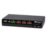 ATEN CS1184DPH4C 4-Port USB 5K DP/HDMI, Single Display Universal Secure KVM Switch with Card Reader