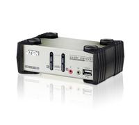 ATEN CS1732B-AT-E KVM switch Black. Metallic
