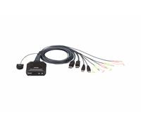 ATEN CS22DP 2-Port USB DisplayPort KVM Switch, 4K UHD Supported, Remote Port Sel
