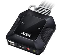 ATEN CS52DP 2-Port USB Type-C DisplayPort Hybrid Cable KVM Switch