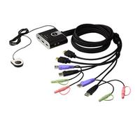 ATEN 2-Port USB HDMI KVM Switch with Audio 1920 x 1200 pixels - Black