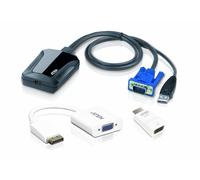 ATEN CV211CP KVM switch Black