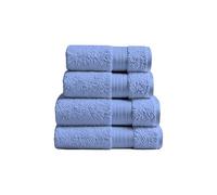 ATEN Homeware Egyptian Cotton Bath Towel Set - 4 Piece Set with 2 Large Bath Towels & 2 Hand Towels, Ultra Soft, Highly Absorbent, OEKO-TEX Certified, Made in Egypt (Wedgewood)
