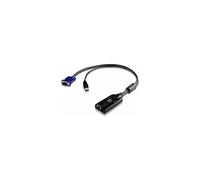 Aten KA7175 keyboard video mouse (KVM) Cable - KVM switch (146g, Black, VGA + USB, RJ-45, Male/Female, 43 x 90 x 23 mm)