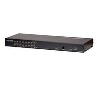 ATEN KH1516A 16 Port Cat 5 High Density KVM Switch with PS2/USB Console - Black