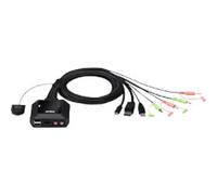 ATEN KVM Switch HDMI Male USB-C Male Black