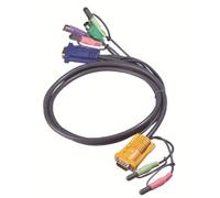 ATEN PS2 KVM Cable with Audio, SPHD-15 Male to VGA, PS2 and Audio 2L5302P, 6 Feet