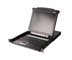 ATEN Slideaway 8-Port 17" LCD 1280x1024 KVM Switch USB PS/2 VGA CL5708M-ATA